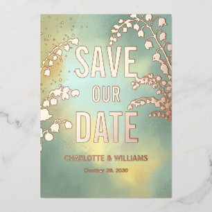 Lily of the Valley Photo Overlay Save The Date