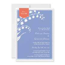 Lily of the Valley Purple Spring Party Invitation