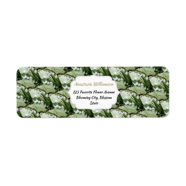 LILY OF THE VALLEY RETURN ADDRESS LABEL (Front)