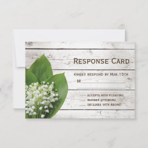 Lily of the Valley RSVP barn board
