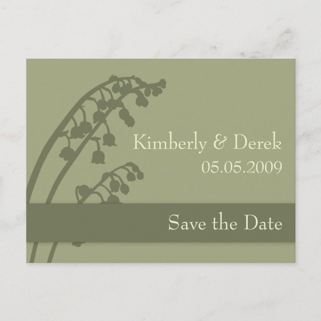 Lily of the Valley • Save the Date Postcard (Front)
