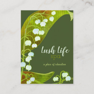 Lily of the Valley Spa Salon Business Card