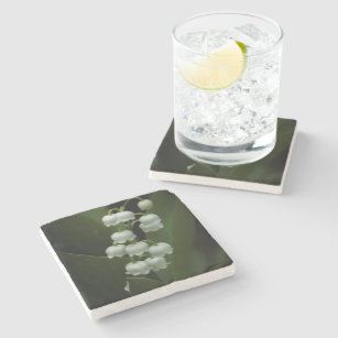 Lily of the Valley Stone Coaster