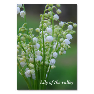 Lily of the valley table number