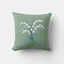 Lily of the Valley Throw Pillow