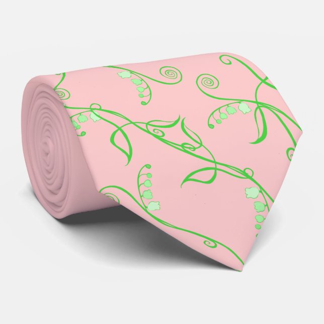 Lily of the Valley Tie (Rolled)