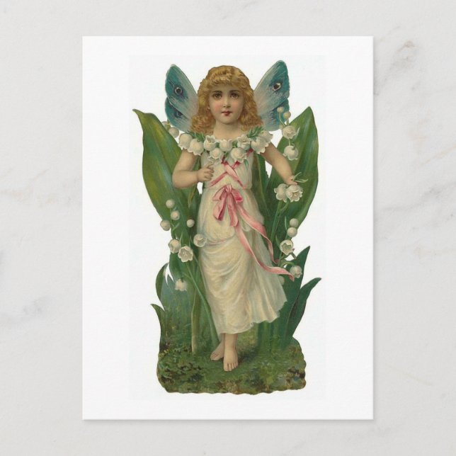 "Lily of the Valley" Vintage Postcard (Front)