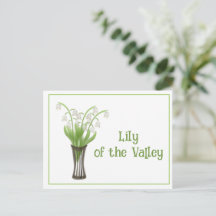 Lily Of the Valley Watercolor May Birthday