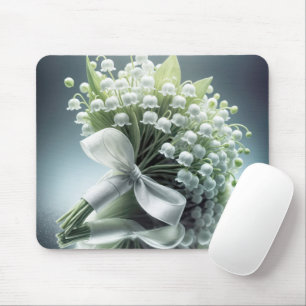 Lily of the Valley Wedding Bouquet Mouse Pad