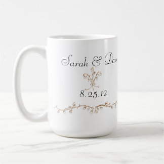 lily of the valley wedding coffee mug