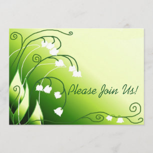 Lily Of The Valley Wedding Invitation