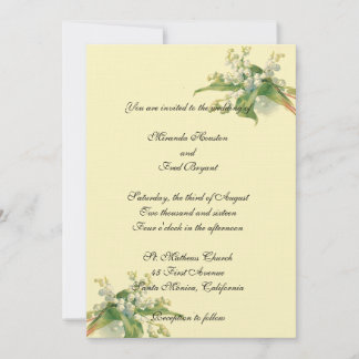 Lily of the Valley Wedding Invitation