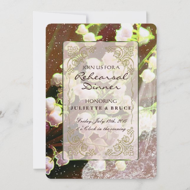 Lily Of The Valley ~ Wedding Invitation Collection (Front)