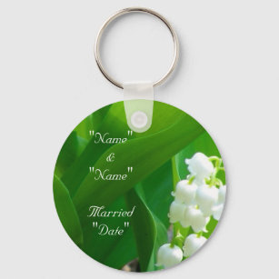 Lily of The Valley Wedding Keychain