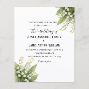 Lily of The Valley White Watercolor Floral Wedding