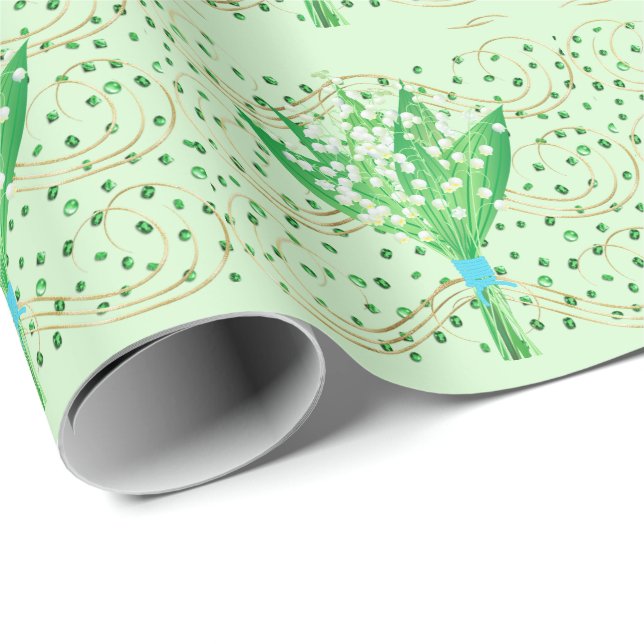 Lily of the Valley  Wrapping Paper (Roll Corner)