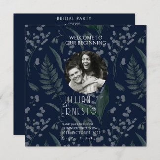 Lily of Valley Ferns || Dark Blue Photo Program