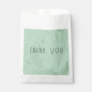 Lily of Valley Soft Green Blank Inside Custom Favour Bag