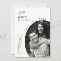 Lily of Valley || White Save the Date v2