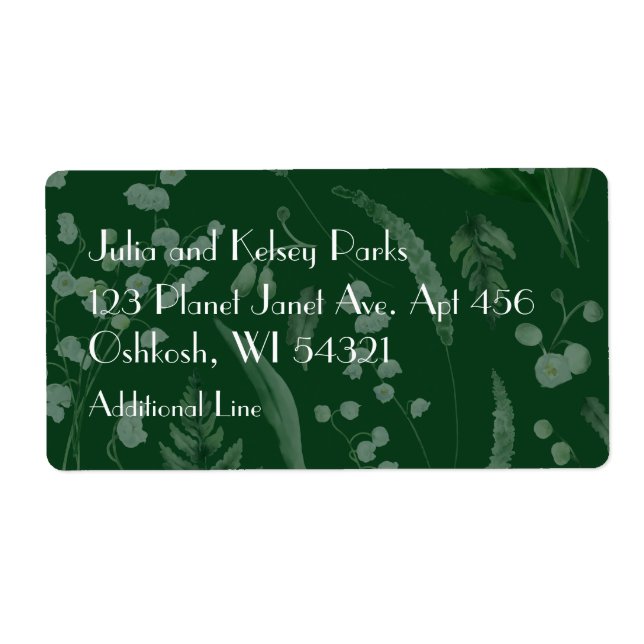 Lily of Valley with Ferns || Dk Green Custom (Front)