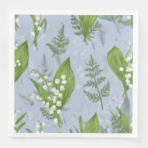 Lily of Valley with Ferns || Light Blue
