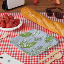 Lily of Valley with Ferns || Light Blue