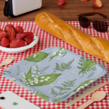 Lily of Valley with Ferns || Light Blue