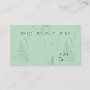 Lily of Valley with Ferns Soft Green Custom Enclosure Card