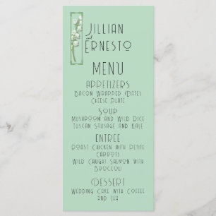 Lily of Valley with Ferns    Soft Green Menu