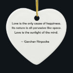 Lily Ornament with Buddhist Quote<br><div class="desc">Lily Ornament with Buddhist Quote</div>