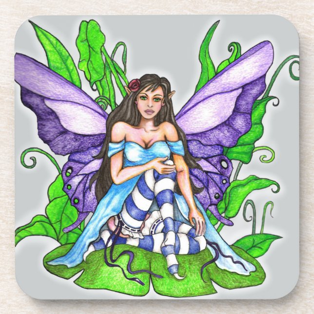 Lily Pad Fairy Coaster (Front)