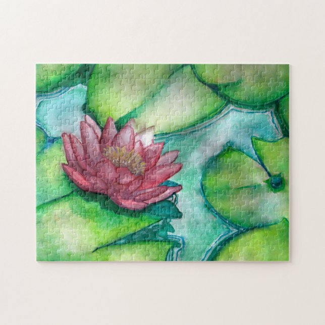 lily pad flower puzzle (Horizontal)