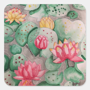 Lily Pad Square Sticker