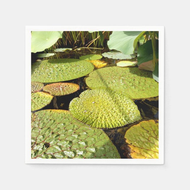 Lily Pads Paper Napkins (Front)