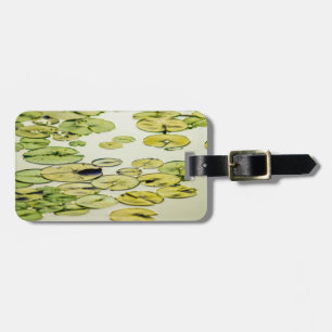 Lily Pads Pond Pattern Photograph Luggage Tag