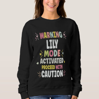 LILY Personalised Women's Gift Custom LILY Sweatshirt