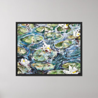Lily Pond #3 by Artist Peter Demopoulos Canvas Print