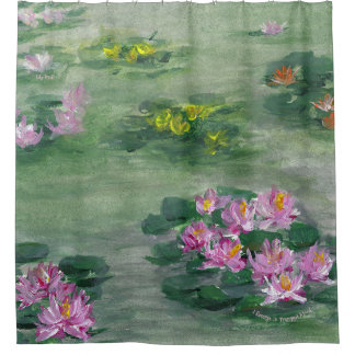 *'LiLy Pond' design Shower Curtain