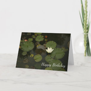 Lily Pond Happy Birthday Greeting Card