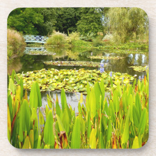 Lily Pond Hard Plastic Coaster
