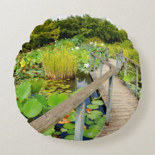 Lily Pond Round Cushion
