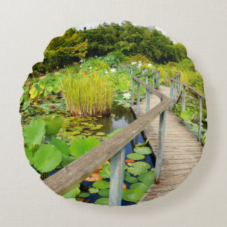 Lily Pond Round Cushion