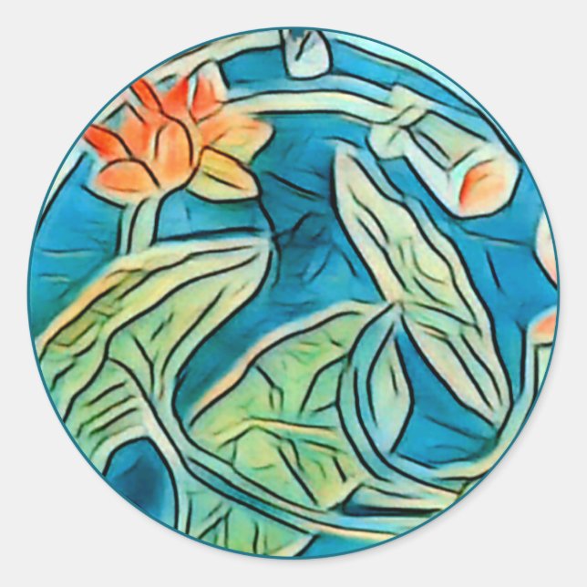 Lily Pond Sticker (Front)