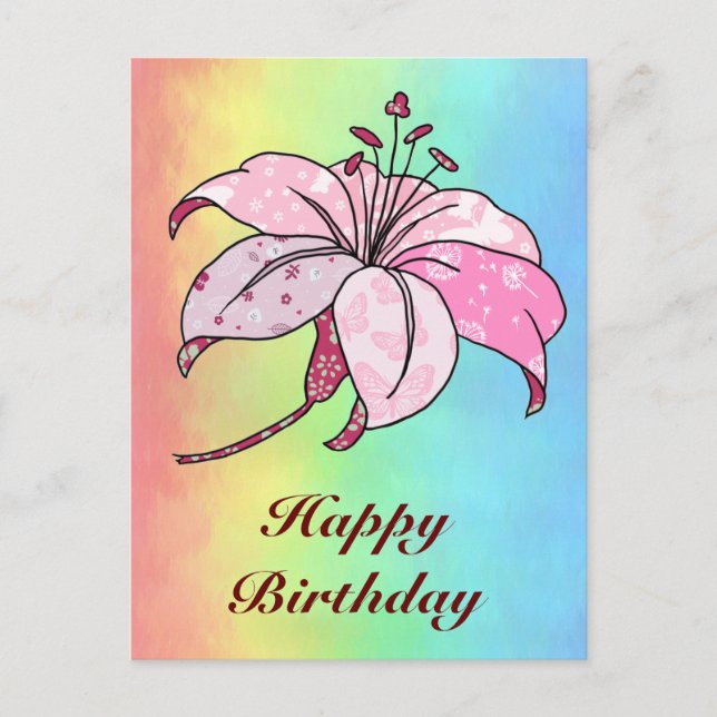 lily postcard (Front)