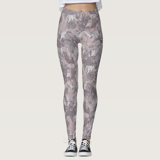 lily raisin rose leggings (Front)