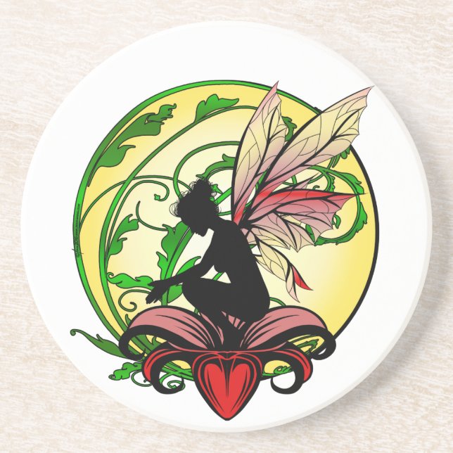 Lily Shadow Fairy Coaster (Front)