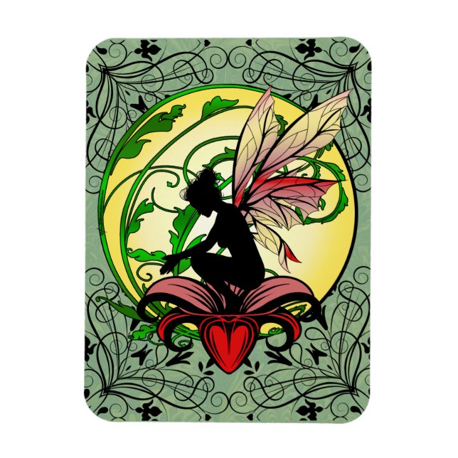 Lily Shadow Fairy Magnet (Vertical)