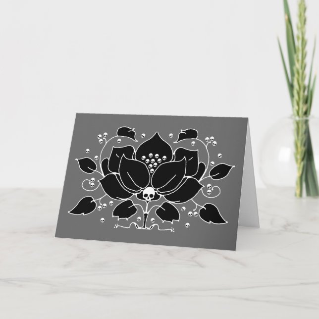 Lily Skull Motif Card (Front)