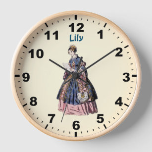 LILY ~ SPANISH COSTUME ~ Personalised Clock