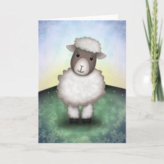 Lily the Lamb - Greeting Card